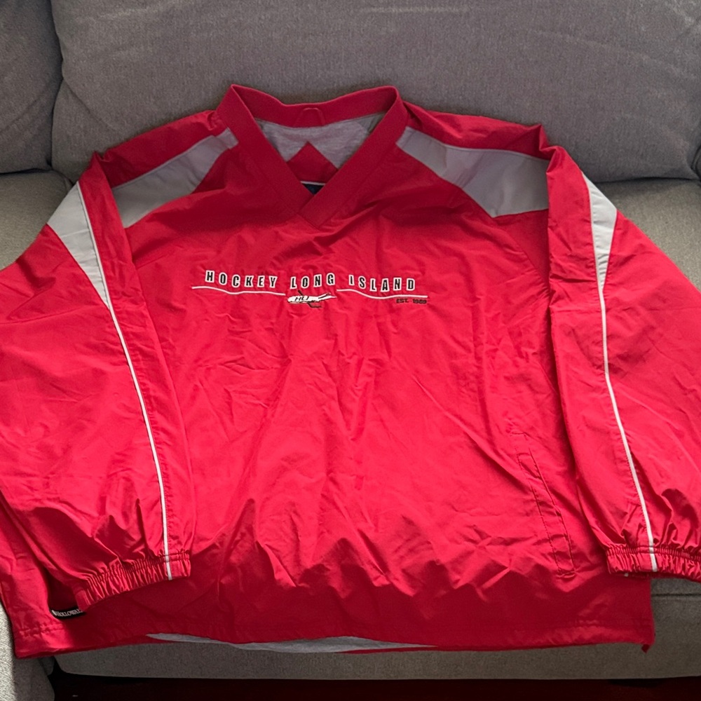 Red Hockey Long Island Pullover NWOT